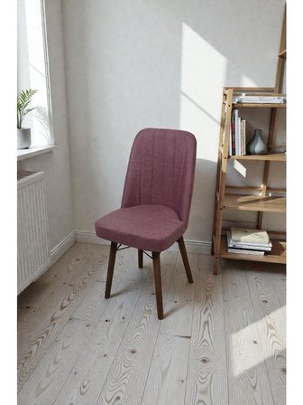 Baresmu Hasa 1 Adet Sandalye – Ahşap Ayaklı, Ergonomik, Rahat Oturumlu Modern Mutfak ve Yemek Sandalyesi