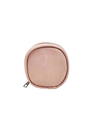 Çanta İçi Organizer Mini Makyaj Çantası - Mini Kozmetik Çantası - Pudra Pembe