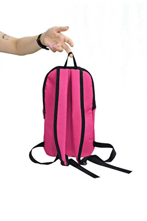 Unisex Pembe Kamp Bisiklet Yürüyüş Mini Sırt Çantası