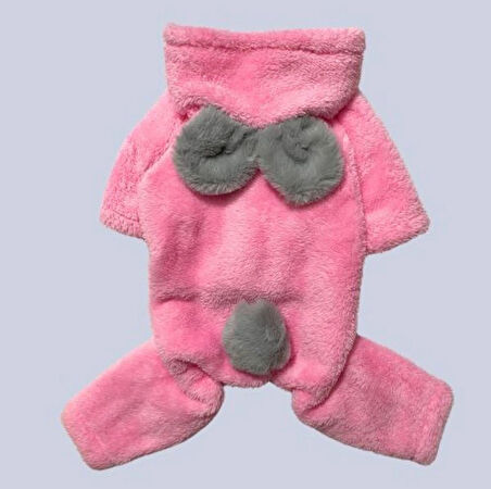 Gedyco Pembe Peluş Küçük Irk Köpek Tulumu