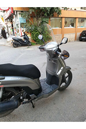 Kymco People S 200 Siperlik Ön Cam 2011 Model 48cm Şeffaf Renkli 4mm UZUN CAM