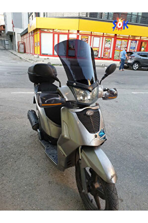 Kymco People S 200 Siperlik Ön Cam 2011 Model 48cm Siyah Renkli 4mm UZUN CAM