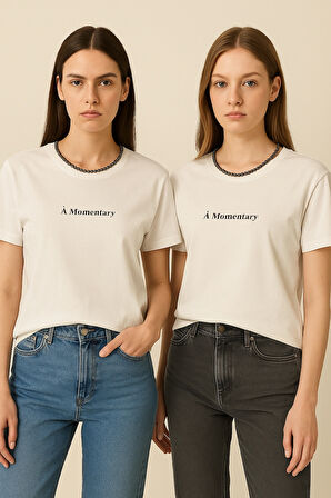 Zincir Aksesuar Detaylı 1. Kalite Tişört