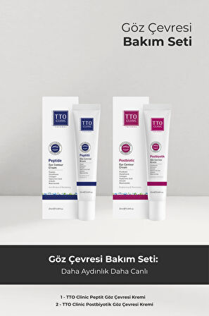 TTO Clinic Göz Çevresi Bakım Seti Peptit Ve Postbiyotik Avantajlı Paket