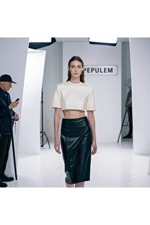 MİDİ BOY DERİ ETEK