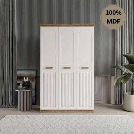 Pera 3 kapak MDF gardırop