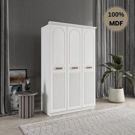 Pera 3 kapak MDF gardırop