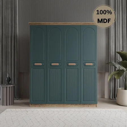 Pera 4 kapak MDF gardırop