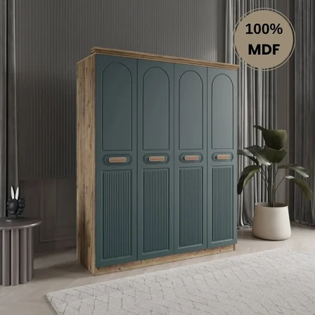 Pera 4 kapak MDF gardırop
