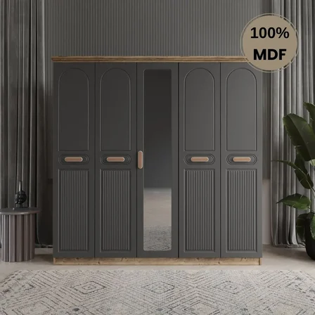 Pera 5 kapak MDF gardırop
