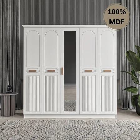Pera 5 kapak MDF gardırop