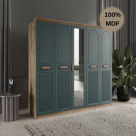Pera 5 kapak MDF gardırop