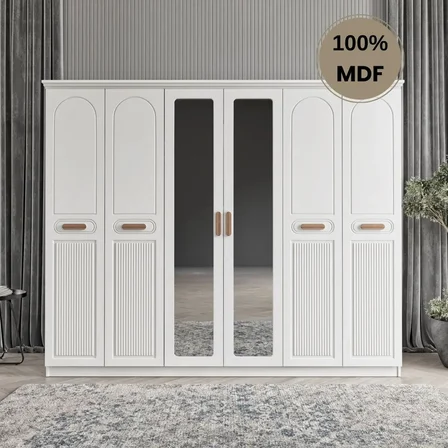 Pera 6 kapak MDF gardırop