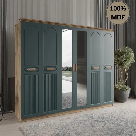 Pera 6 kapak MDF gardırop