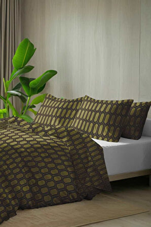 Percale Barine %100 Pamuk 82 Tel 208TC Çift Kişilik Nevresim Seti