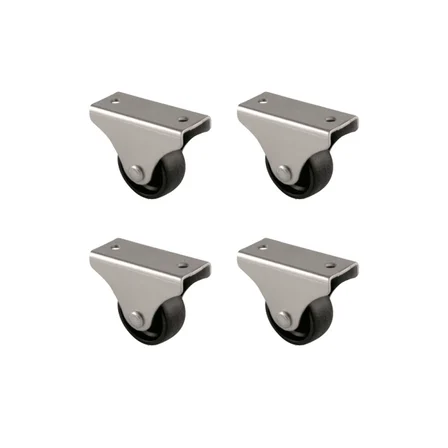 Furç Sabit Teker - 32MM - Siyah HKS228 - 4 Adet