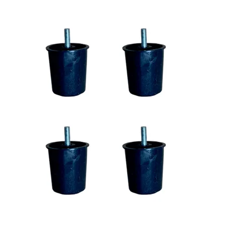 Baza Plastik Ayak - 58MM - Siyah M.3/8 HKS277 - 4 Adet
