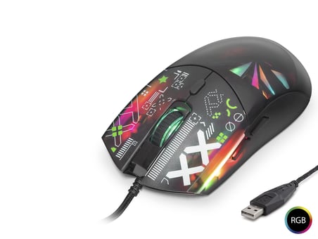 Good Pro G306D Mouse 7200 Dpi Rgb Cyber Desenli - Siyah