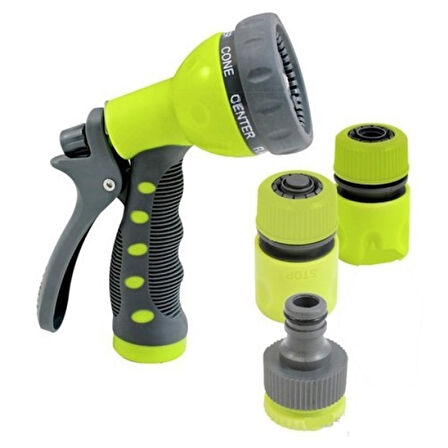 Sulama Tabancası - 4Lü Sulama Sistemi 7 Fonkiyonlu