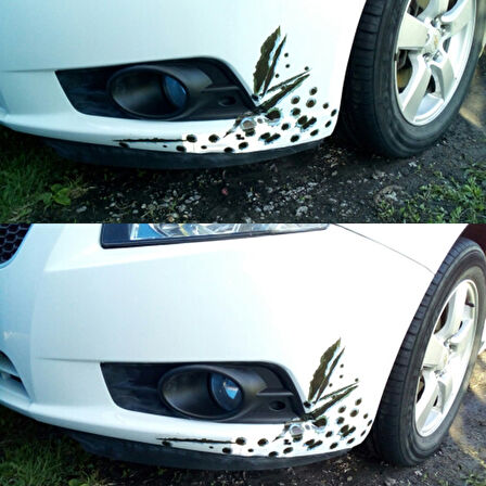 Araç Sticker Mermi Ve Oto Sticker Yara Şeklinde 3D