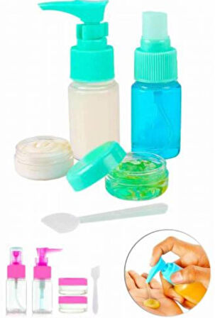 Parfüm Şişesi - Kozmetik Şişesi - 5Li Seyahat Doldurulabilir Kozmetik Seti