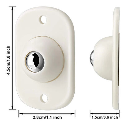 Yapışkanlı Eşya Kaydırma Bilyeleri - Kolay Taşıma Aparatı 4 Adet