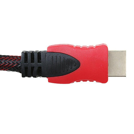 Altın Uçlu 3 Metre Hdmi Kablo Kablosu Örgülü Korumalı Full Hd