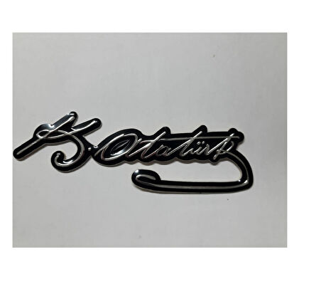 K. Atatürk İmza Plastik Yapışkanlı 13 X 5 Cm