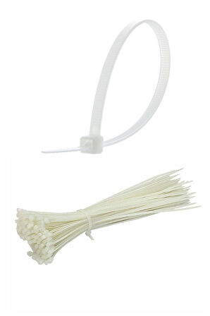 50 Adet Plastik Cırt Kelepçe Kablo Bağı Kablo Düzenleyici- 3.6 X 300 Mm