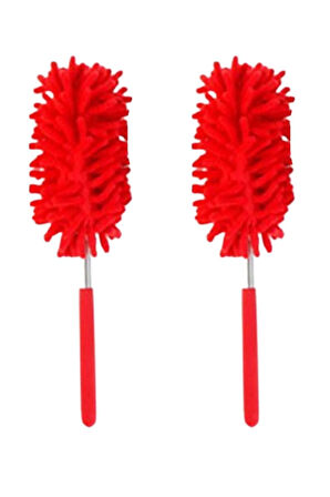 Mikrofiber Başlıklı Teleskobiktoz Alma Püskülü Duster - Büyük Boy