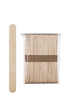 50 Li Ahşap Meybuz Dondurma Çubuğu Dil Çubuğu Dar 11 X 1 Cm