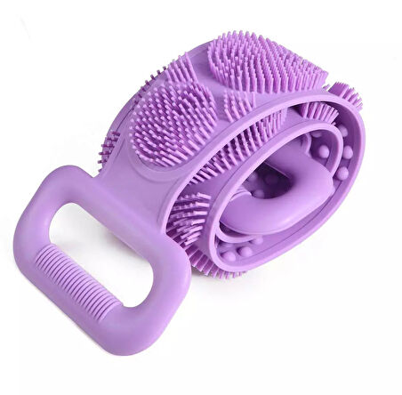 70 Cm Çift Taraflı Sırt Kesesi -Silikon Duş Kesesi - Peeling Banyo Kesesi