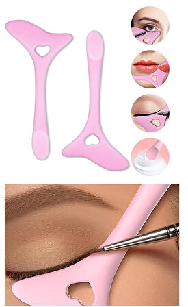 Çok Fonksiyonlu Makyaj Aplikatörü Rimel Eyeliner Ruj Sürme Aparatı - Maske Krem Spatulası