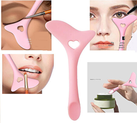 Çok Fonksiyonlu Makyaj Aplikatörü Rimel Eyeliner Ruj Sürme Aparatı - Maske Krem Spatulası