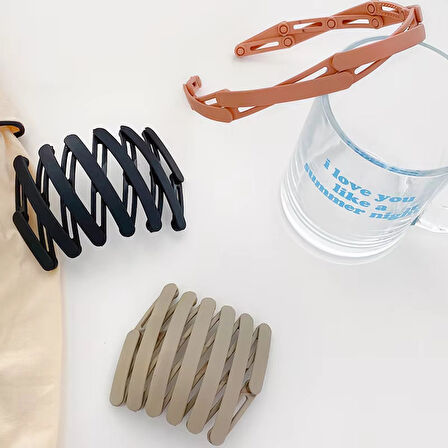 Portatif Katlanabilir Saç Tacı Saç Tokası