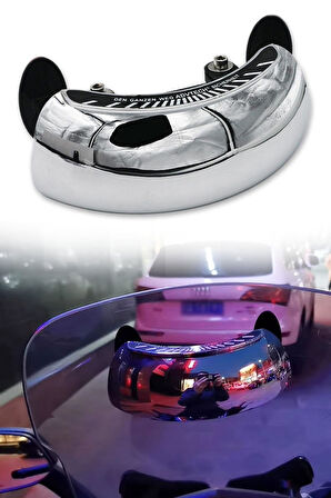 Motosiklet İçin Islanmaya Dayanıklı Geniş Açı Ve Kör Nokta Aynası Vizörü