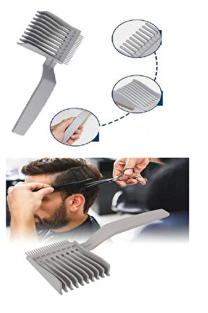 Düzgün Saç Kesim Tarağı – Saç Kesimi Şekillendirici Çift Taraflı Çizgi Toplayıcı Kesim Tarağı