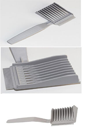 Düzgün Saç Kesim Tarağı – Saç Kesimi Şekillendirici Çift Taraflı Çizgi Toplayıcı Kesim Tarağı