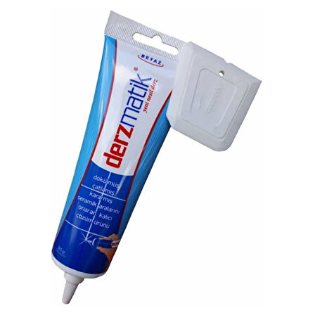 Beyaz Derz Dolgusu - Lavabo Küvet Fayans Derzi Kalemi 380Gr Suya Dayanıklı Spatula Hediyeli