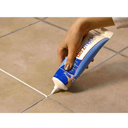 Beyaz Derz Dolgusu - Lavabo Küvet Fayans Derzi Kalemi 380Gr Suya Dayanıklı Spatula Hediyeli