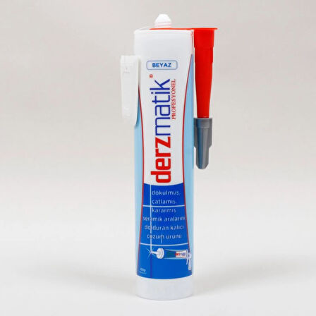 Profesyonel Beyaz Derz Dolgusu-Lavabo Küvet Fayans Derzi Kalemi 450Gr Suya Dayanıklı Spatula Hediyel