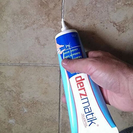 Kahve Derz Dolgusu - Lavabo Küvet Fayans Seramik Derzi Kalemi 360Gr Suya Dayanıklı Spatula Hediyeli