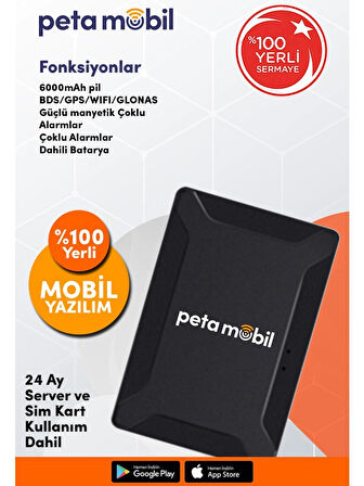 PT-500 Simkartlı Kablosuz Mıknatıslı Gps Araç Takip CIHAZI|2025 Model Şarjlı | Gerçek Zamanlı Takip