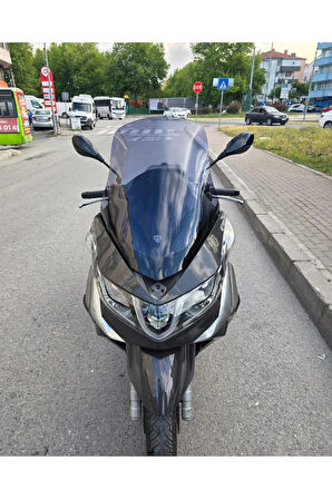 MOTOCAM Piaggio X10 Siperlik Ön Cam 2011-2017 Model 73cm Füme Renkli 4mm