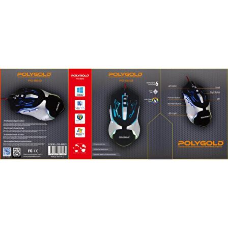 Pg-8813 Rgb Işıklı Oyuncu Mouse