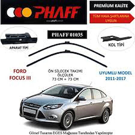 Phaff Ford Focus III Phaff Ön Muz Silecek Takımı 2012-2018
