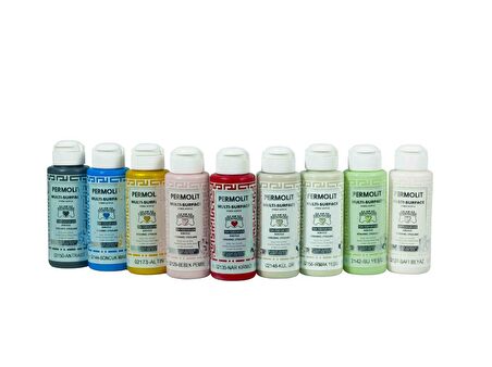 Permolit Multi Surface Akrilik Hobi Boyası MURAL MAVİ 120 ml.