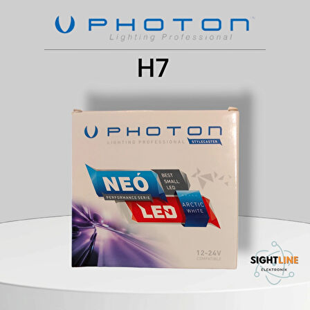 Photon Neo H7 Beyaz Led Far Ampülü 12-24V 6500 Kelvin 14.000 Lümen