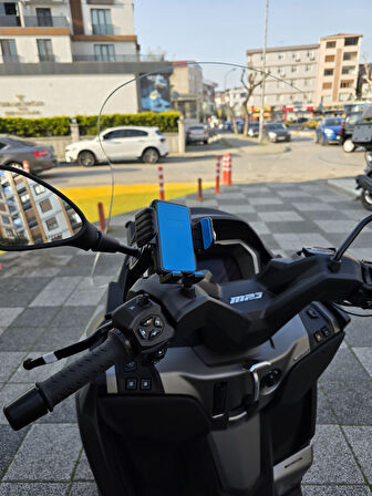 MOTOCAM Piaggio MP3 530 Siperlik Ön Cam 2023-2025 Model 72cm Şeffaf Renkli 4mm UZUN CAM