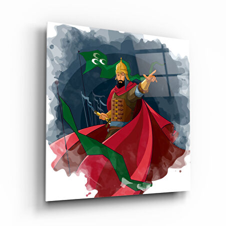 Fatih Sultan Mehmet Cam Tablo | Hediyelik, Dekoratif, Ofis, Mutfak 